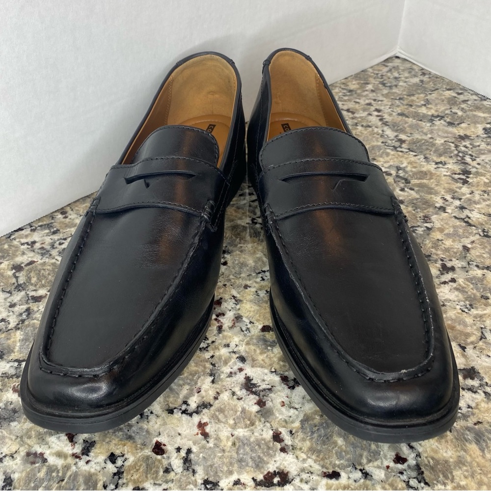 Clarks Originals Leather penny-slot loafers Black 11